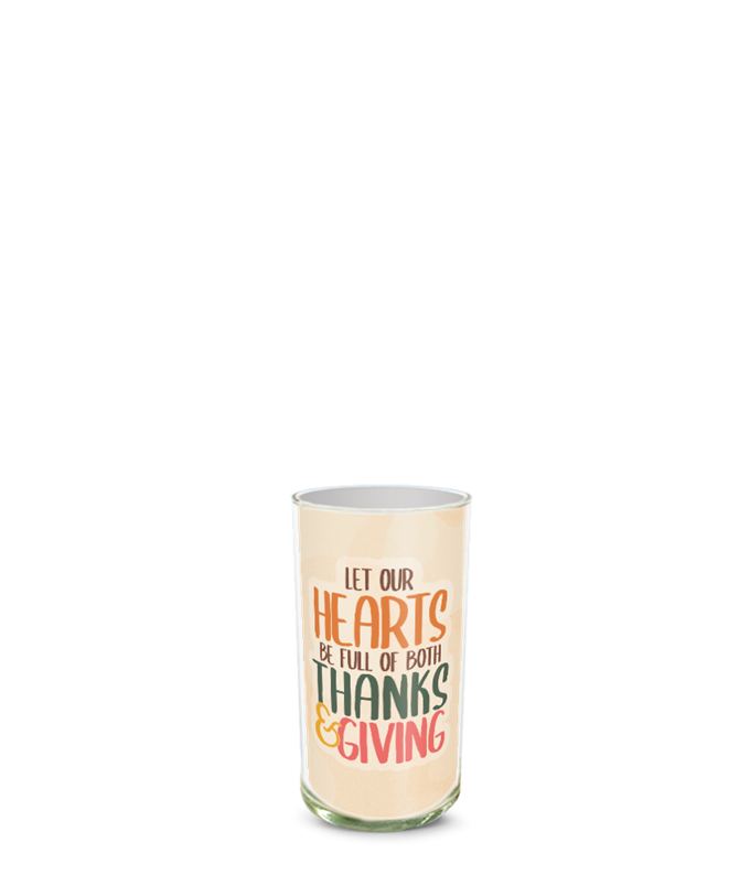 Partial image of Custom Photo Vase without flowers.