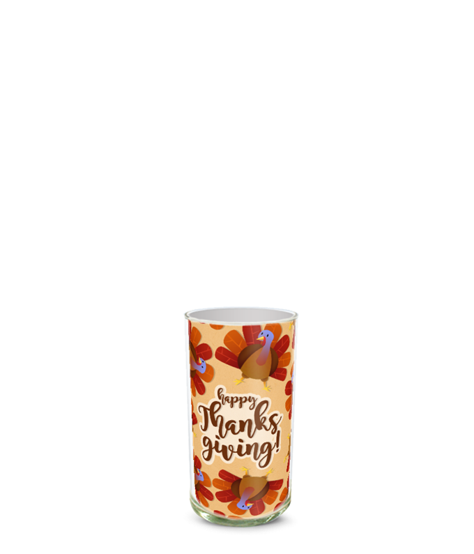 Partial image of Custom Photo Vase without flowers.